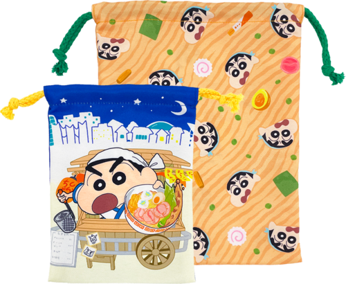 クレヨンしんちゃん 2P巾着 最強！！オラの拉麺道 | クレヨン